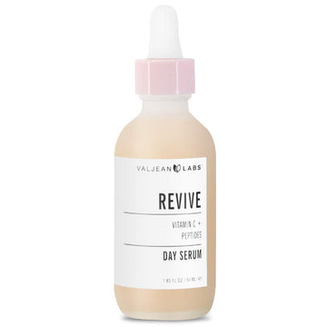 Valjean Labs Revive Day Facial Serum | Vitamin C + Peptides | Helps to Brighten and Even Skintone, Smooth and Tone | Cruelty Free, Vegan, Made in USA (1.83  )