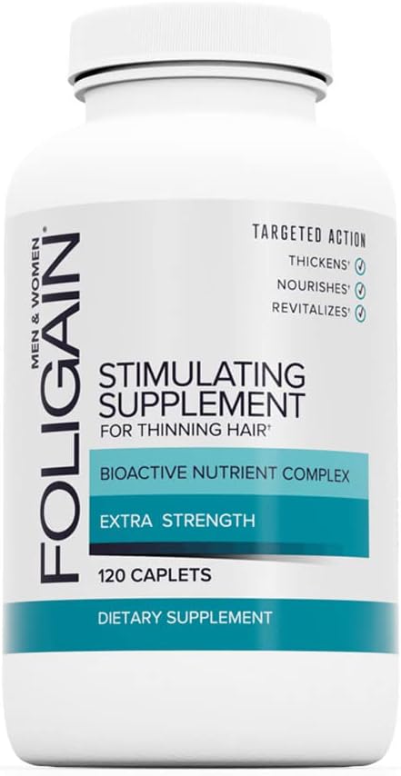 Foligain Stimulating Supplement For Thinning Hair, Hair Growth Supplem