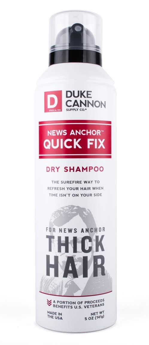 Duke Cannon News Anchor Quick Fix Dry Shampoo for Men, 5
