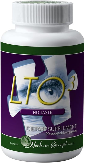 HERB-E-CONCEPT - LTO3 No Taste with L-Theanine, Omega 3 and Skullcap - Concentration & Focus (90 Caps)