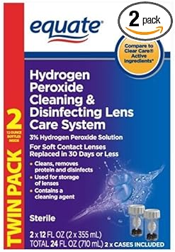 Equate Hydrogen Peroxide Cleaning & Disinfecting Lens Care S