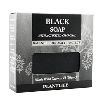 Plantlife Black Bar Soap - Moisturizing and Soothing Soap for Your Skin - Hand Crafted Using Plant-Based Ingredients - Made in California 4.5 Bar