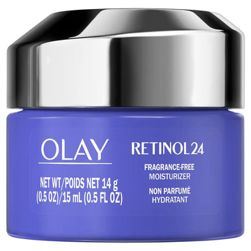 Olay Regenerist Retinol 24 + Peptide Night Face Moisturizer, Fragrance-Free, Trial Size 0.5