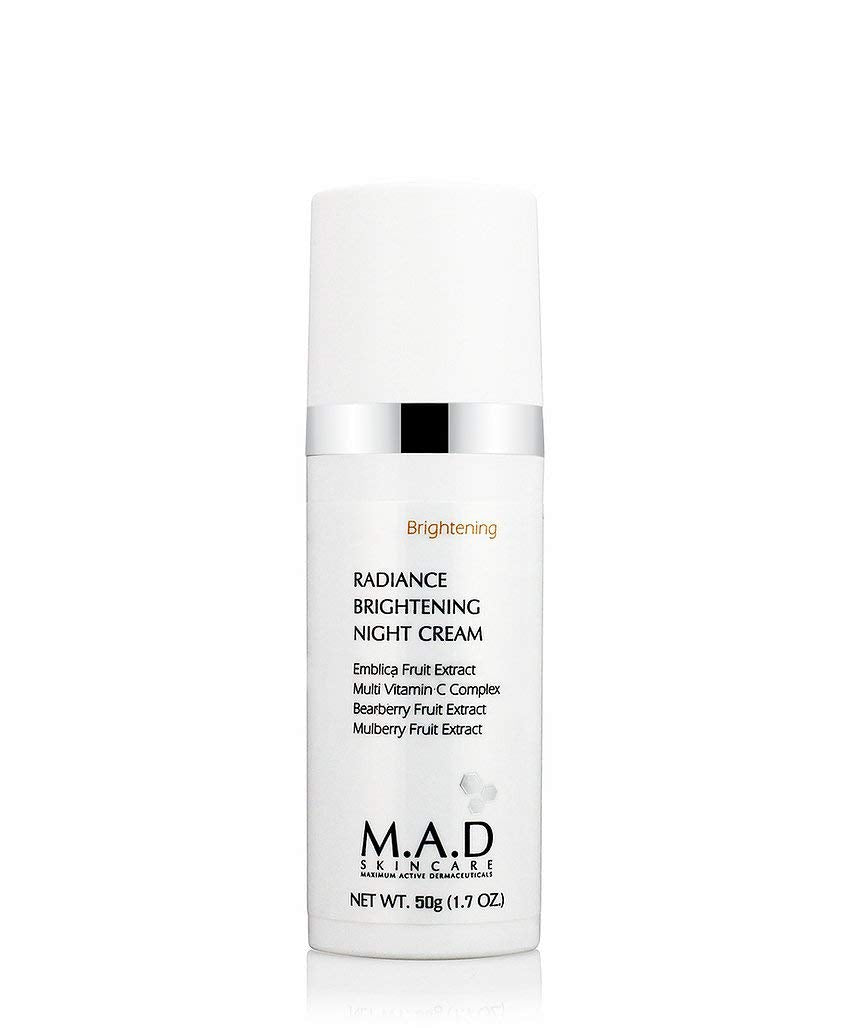 M.A.D Skincare Brightening Radiance Brightening Night Cream, 50g (1.7)