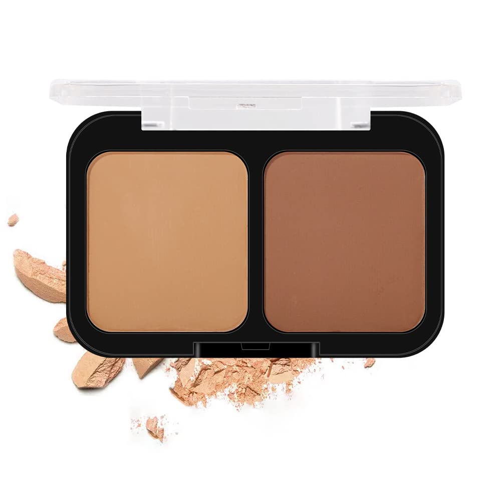 Mysense Contour Palette, Pressed Fine Contour Powder Silky Smooth Contouring Kit for Face Sculpting and Highlighter Makeup, N1