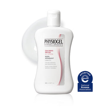 Physiogel Calming Relief A.I. Face Lotion | Eczema Lotion for Sensitive, Itchy, Red & Dry Skin | Soothing, Hypoallergenic & Non-Comedogenic Formula w/ Very Low Irritants | 6.7 .