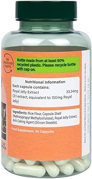 Holland & Barrett Royal Jelly 100mg 90 Capsules

