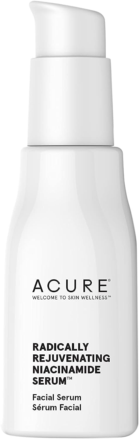 Acure Radically Rejuvenating Niacinamide Serum, 100% Vegan, Balance & Rejuvenate With Zinc PCA & Hemp Seed Oil, Age Performance, 1