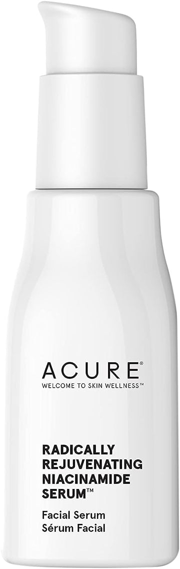 Acure Radically Rejuvenating Niacinamide Serum, 100% Vegan, Balance & Rejuvenate With Zinc PCA & Hemp Seed Oil, Age Performance, 1