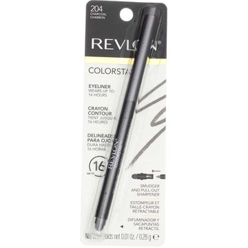 Revlon ColorStay Eyeliner Pencil, Charcoal [204], 0.01  (Pack of 3)
