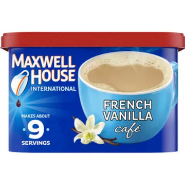 Maxwell House International French Vanilla Beverage Mix, Tub, Pack of 4