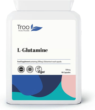 L-Glutamine Supplement (500Mg) - 90 High Strength Capsules - Targeted 80 Grams
