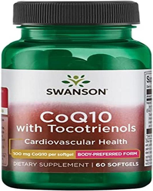 Swanson Coq10 100 Milligrams with 10 Milligrams Tocotrienols