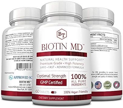 Approved Science® Biotin MD – Extra Strength Pure Biotin 10,000mcg to 