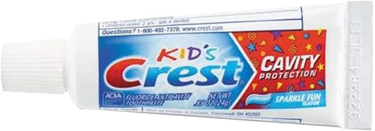 Crest Kids Cavity Protection Toothpaste, Sparkle Fun, Travel Size 0.85  (24g) - Pack of 10