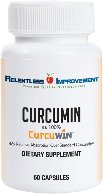 Relentless Improvement CurcuWin Curcumin 60 Count Inflammation Support