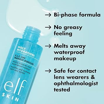 e.l.f. SKIN Holy Hydration Off Makeup Remover, Liquid Makeup