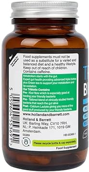 Holland & Barrett Tribiotics Metabolism 60 Capsules

190 Grams