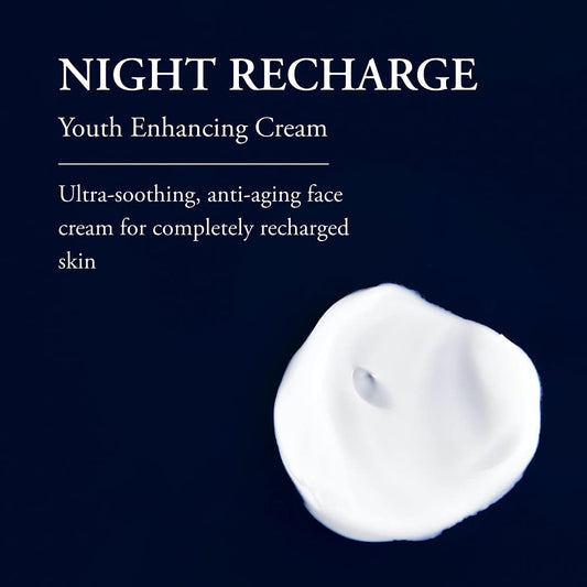 Phytomer Night Recharge Hydrating Night Cream | Youth Enhancing, Anti-Aging Face Moisturizer | Ultra-Soothing Protective Overnight Cream | Reduce Wrinkles and Fine Lines | 50