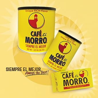 Premium Ground Coffee from Café El Morro - Gourmet Dark Roast Espresso Coffee, Pure Ground Coffee, 2 Pack