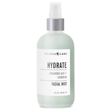 Valjean Labs Face Mist - Hydrate | Hyaluronic Acid + Vitamin B5 | Helps to Hydrate and Plump Skin and Restore Elasticity | Paraben Free, Cruelty Free, Made in USA (8 )