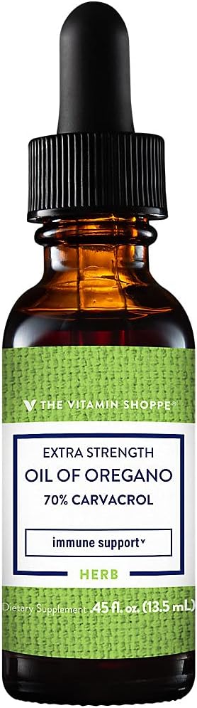 The Vitamin Shoppe Oil of Oregano 21MG, Liquid Herbal Supplement That