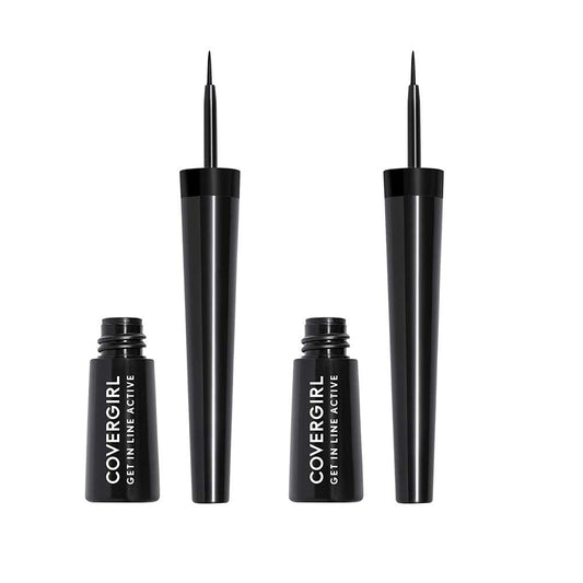 Pack of 2 CoverGirl Get In Line Active Liquid Liner, Gray All Day 360
