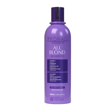 Prohall Cosmetic Purple Shampoo for Blonde Hair-All Blonde Shampoo Made in Brazil for the Treatment of Damaged and Bleach Treated Strands (10.1 .)