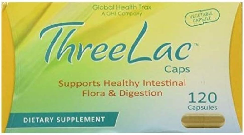 Global Health Trax Inc. Threelac Caps Probiotic Capsules 120Ct2.89 Ounces