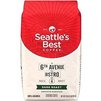 Seattle's Best 6th Avenue Bistro (Previously Signature Blend No.4) Level 4 Dark Roast Coffee (Bag)