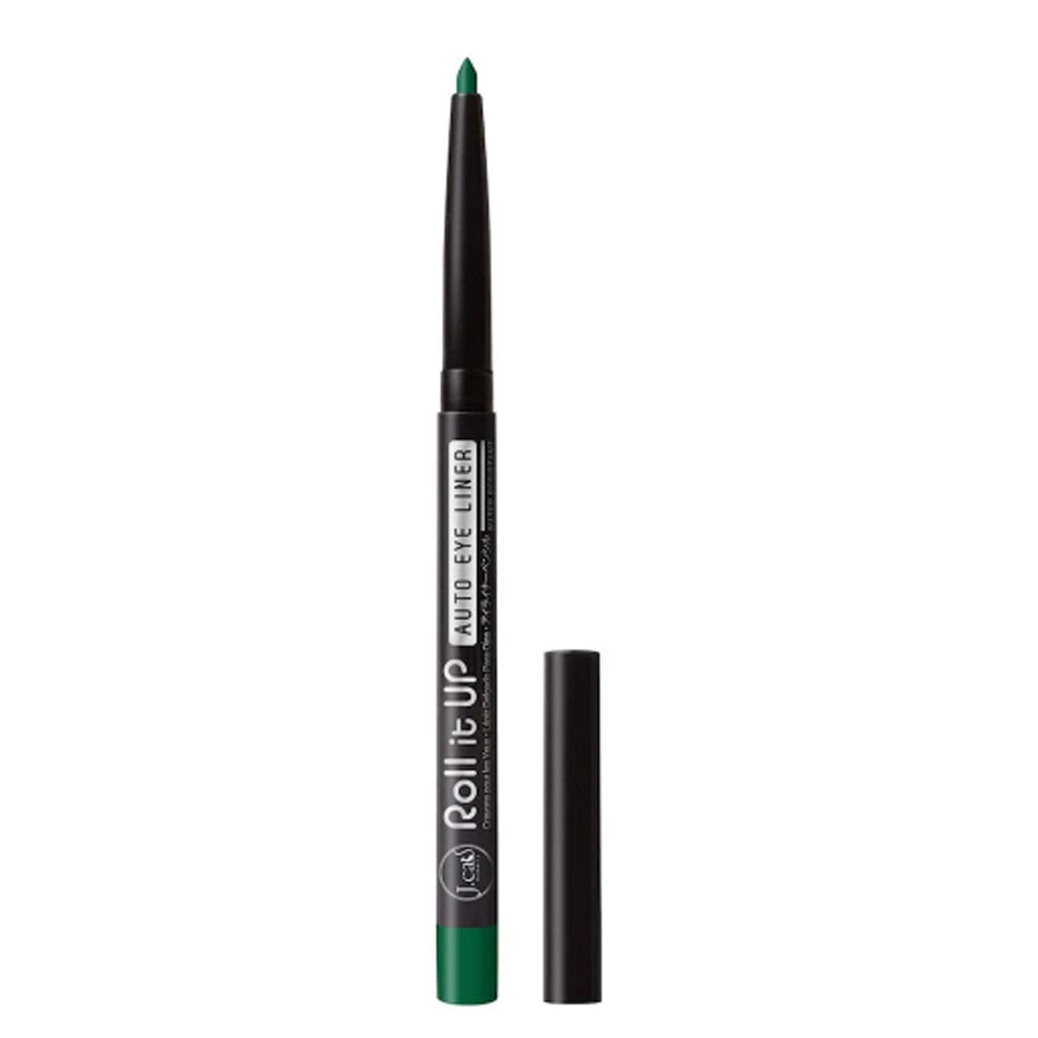 BeutiYo Jcat Beauty RAE108 Hunter Green Roll it Up Eye Liner Eyeliner Pencil + Free Zipbag