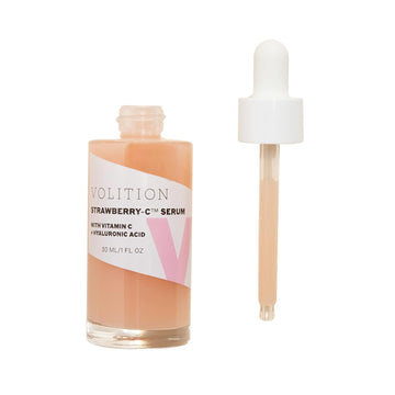 Volition Beauty Strawberry-C Brightening Facial Serum - Soothing & Rich in Vitamin C - Strawberry Fruit & Seed Extract Reduces Excess Oil - Kakadu Plum Improves Skin Luminosity, Vegan (30 / 1  )