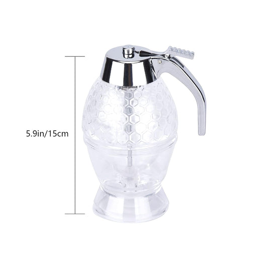 Honey Dispenser - Zerdie, Syrup Dispenser, Honey Jar with Stand, Honey Jars