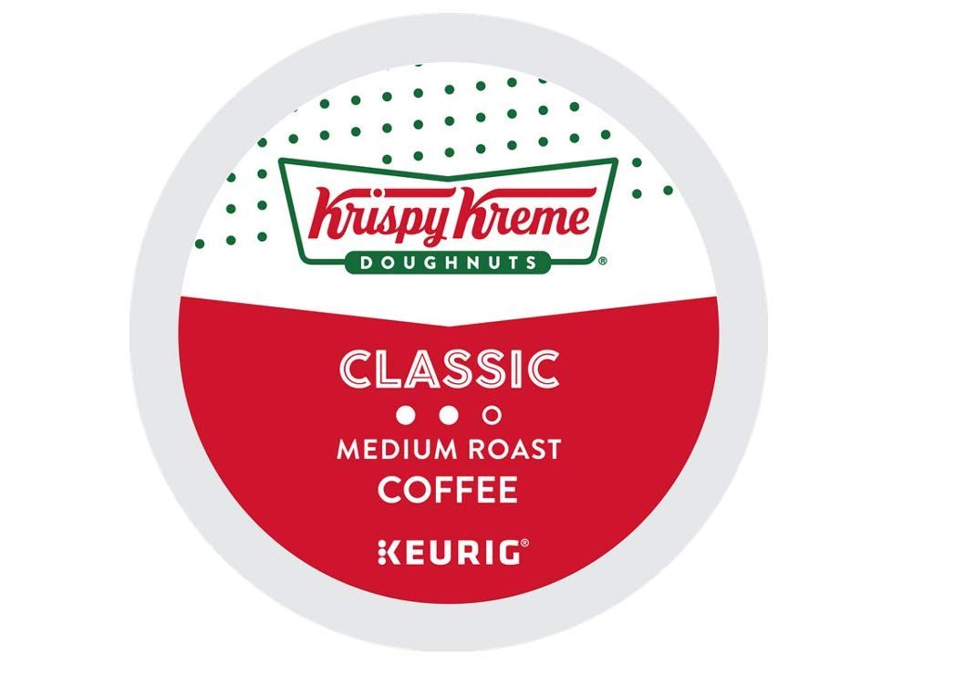 Krispy Kreme Doughnuts Coffee Classic single serve K-Cup pods for Keurig brewers, 24 Count