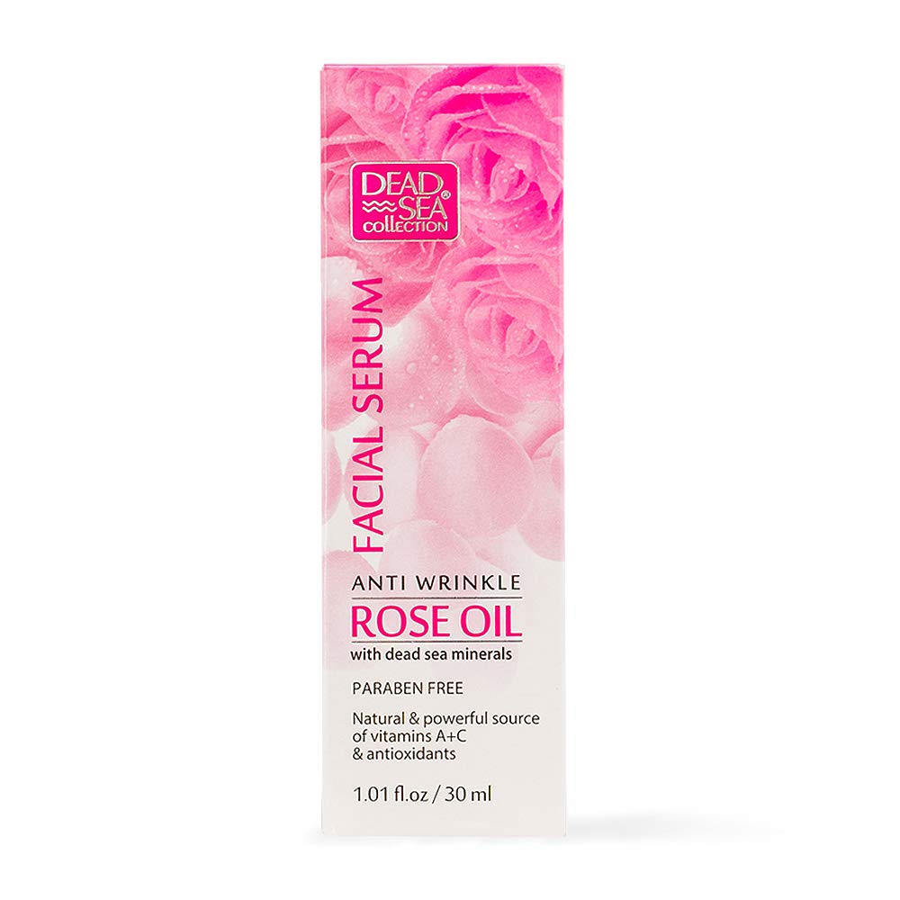 Dead Sea Collection Rose Oil Serum for Facial - Anti-Wrinkle and Anti Aging Face Skin Care - Pack of 1 (1.01 .)