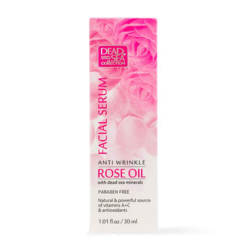 Dead Sea Collection Rose Oil Serum for Facial - Anti-Wrinkle and Anti Aging Face Skin Care - Pack of 1 (1.01 .)