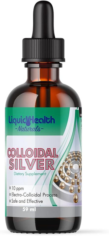 LIQUIDHEALTH 2 Fl Oz Colloidal Silver Drop Shot Liquid 10PPM Supplemen