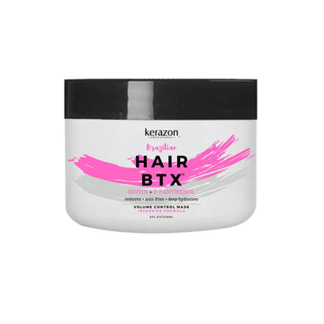KERAZON Intensive Brazilian Hair Botox Treatment 8/236ml For All Hair Types, Thermal Activated Hair Mask with Stronger and Long Lasting Volume And Frizz Control. Formaldehyde Free. Packaging may vary