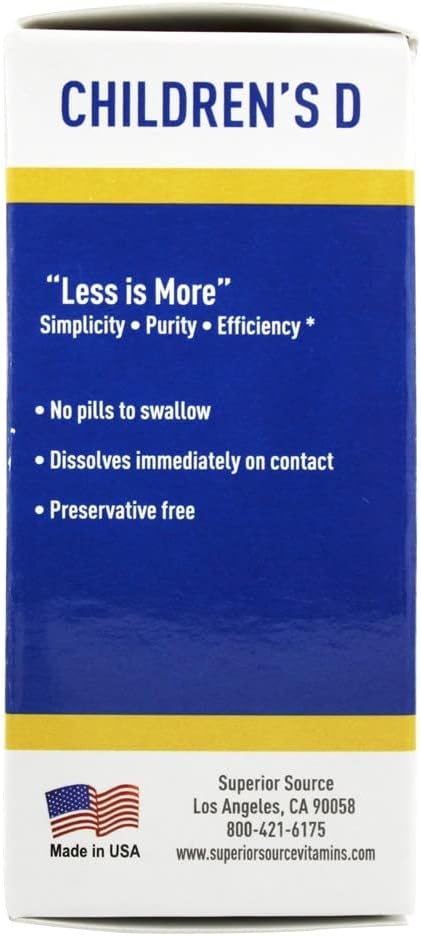 Superior Source Children's Vitamin D 400IU Tablets, 100 Count