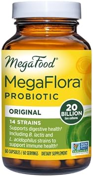 MegaFood MegaFlora Probiotic - Probiotics for Women & Men - Probiotics