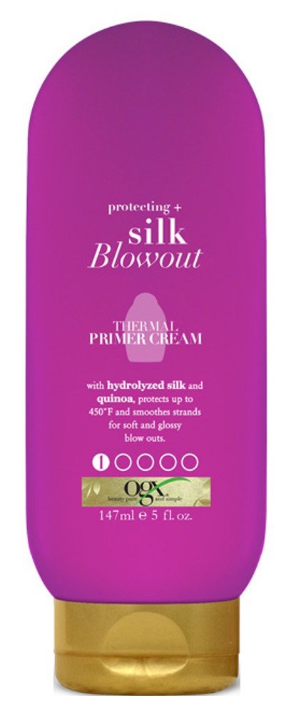 Ogx Silk Blowout Thermal Primer Cream 5 Ounce (2 Pack)