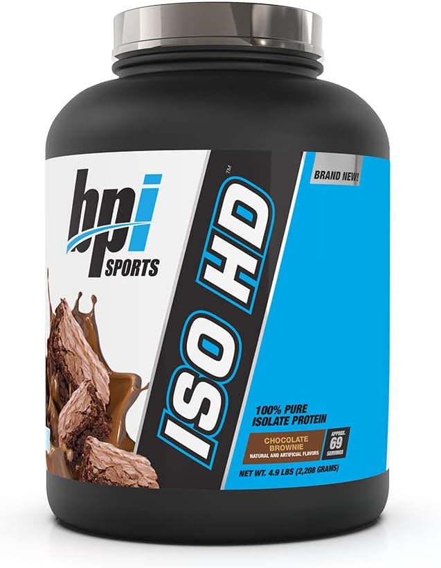 BPI Sports ISO HD Isolate Protein Chocolate Brownie - 69 Servings, 5.4