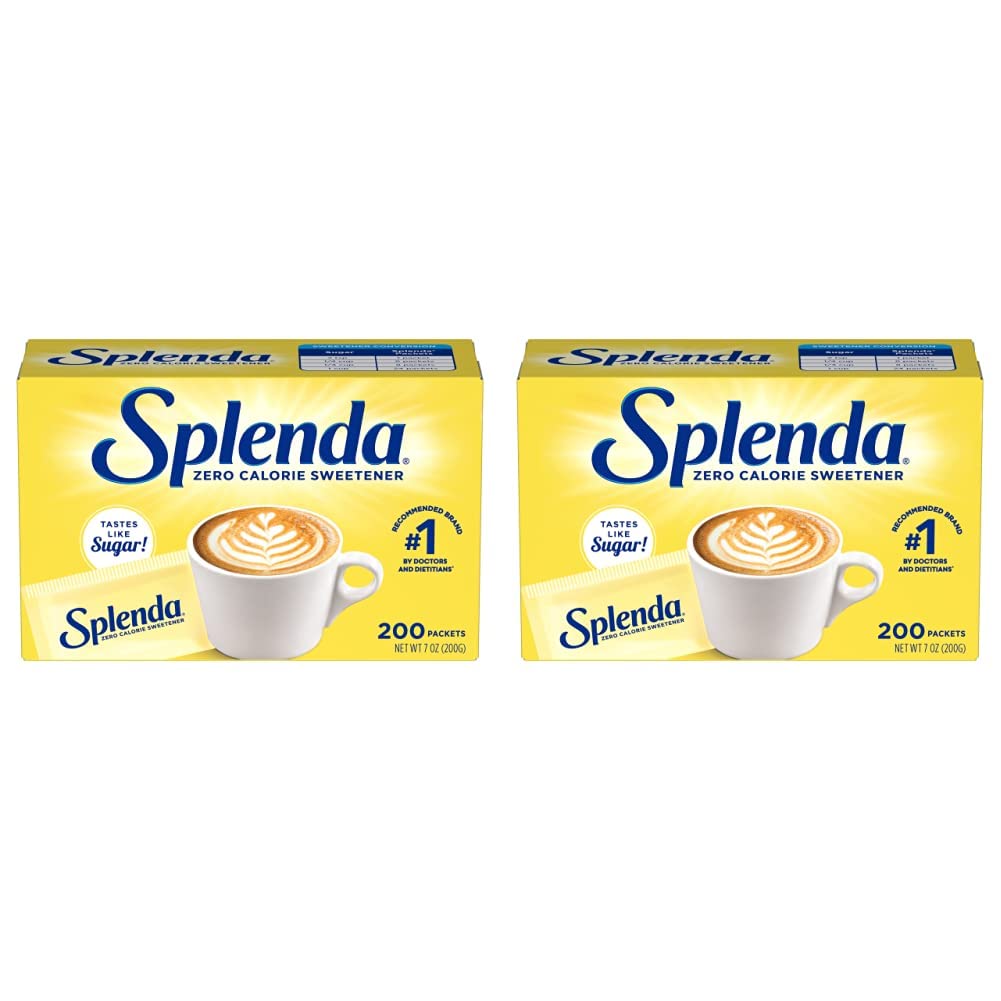 Splenda No Calorie Sweetener, 200 Count Packets (Pack of 2)