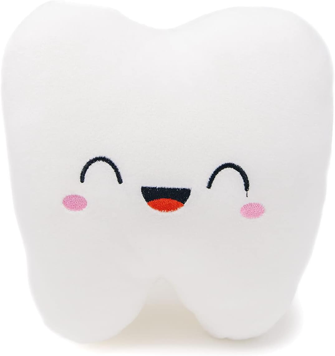 nerdbugs Tooth Plush- The Molar The Merrier! - Dentist Gift/Oral Surgeon Gift/Dental Hygenist Gift/ Tooth Fair Pillow