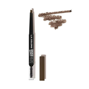 2 PC L.A COLOR EASY DRAWING AUTO EYEBROW PENCIL WITH BRUSH (Dark Blonde)