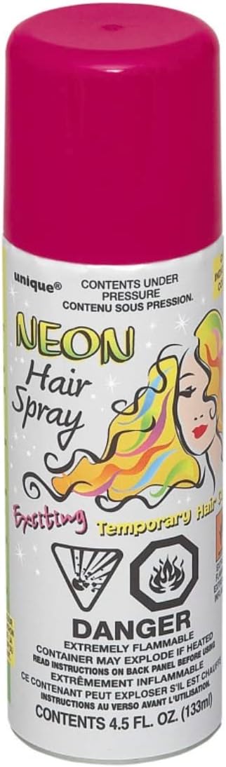 Unique Temporary Neon Color Hair Spray, 4.5 , Pink