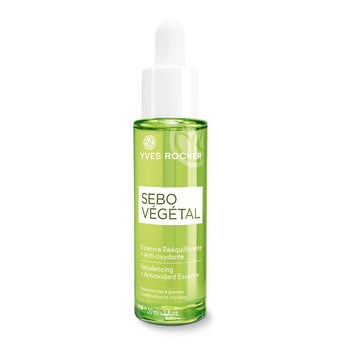 Yves Rocher Sebo Végétal Rebalancing + Antioxidant Essence Serum, for Oily and Combination Skin, 30 bottle with dropper