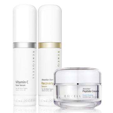 RENECELL [Rene Cell] Vitamin C Serum + Recovery Serum + Peptide Cream Trio Set