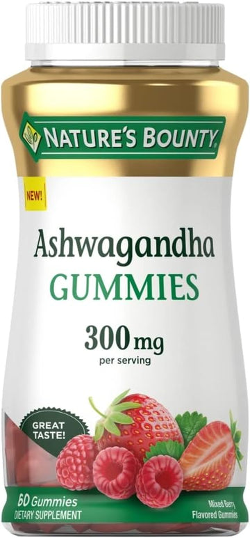 Nature'S Bounty Ashwagandha Gummies, 300Mg Ksm-66 Ashwagandha Extract,