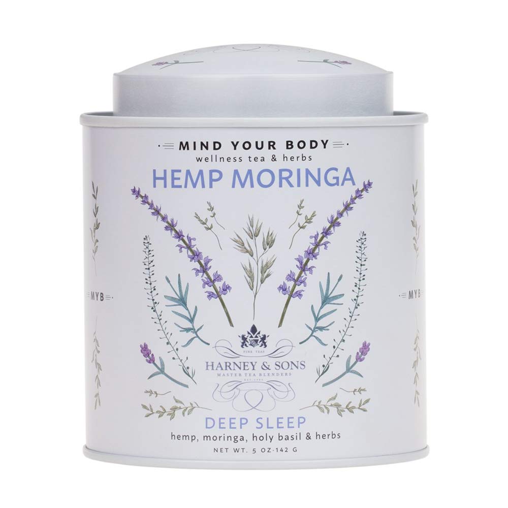 Harney & Sons Hemp Moringa Tea Blend, Wellness, Deep Sleep Blend